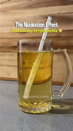 Nucleation Effect on straw | Cider Cocktail