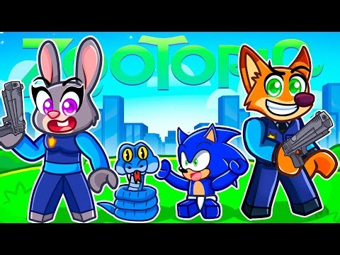 Sonic es Adoptado por FAMILIA ZOOTOPIA en Roblox SNAPCHAT!