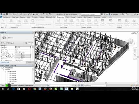 7 Clash Detection on Revit with Report done with HTML
