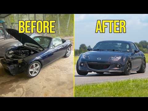 FULL BUILD - REBUILDING A MAZDA MIATA with a K-SWAP