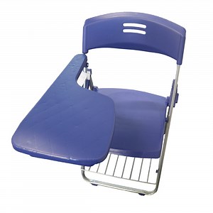 RTC Group Right Hand Pad Tablet Small Arm Student Desk Folding Chair, Blue, 1Pk