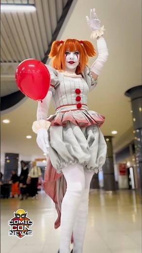 Pennywise Returns 🎈 Cosplay from IT #shorts #HolidaysWithYouTube #cosplay #clown