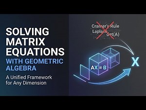 Solving Matrix Equations in Any Dimension with Geometric Algebra | A Unified Framework