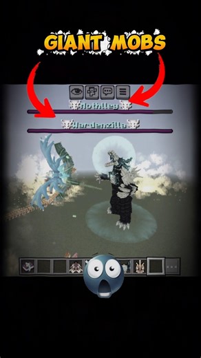 Minecraft gaint mobs 🥶⚔️ #minecraft #shorts