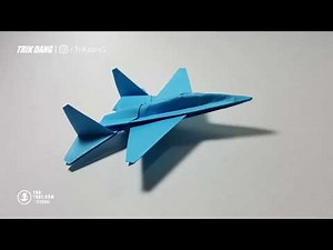 Como hacer un Avion de Papel que Vuela Mucho / muy rapido | F-14 Tomcat