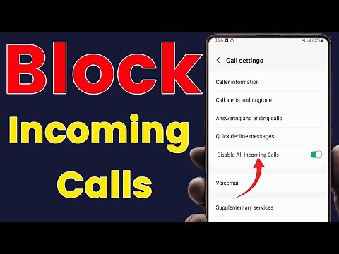 How to Block All Incoming Calls on Phone.