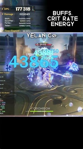 Skirks BEST 4th member #genshinimpact #skirk #escoffier #yelan #shenhe