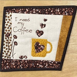 Village Fabrics - I Need My Coffee Mug Mat Kit