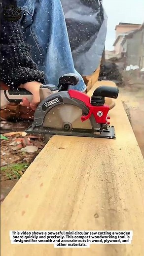 Mini Circular Saw Cutting Wood Easily | Powerful Woodworking Tool