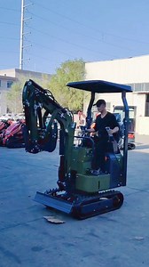 Most Popular Youtop YT10 Pro Army Green Excavator ☟☟☟☟☟☟☟☟☟☟☟☟☟☟☟☟☟☟☟☟☟☟☟ 1 Ton Mini Size with affordable price. Briggs 13.5hp engine with oil cooler which can reduce overheat. Pilot Control offers better operation. Side Swing Boom improves working effiency. Hydraulic thumb helps in doing various work. Counterweight allows more lifting capacity. 3 Way Valves makes multiple attachments connection available. Cylinder Protectors reduces accidental damage. Last but not least--We offer door to door s