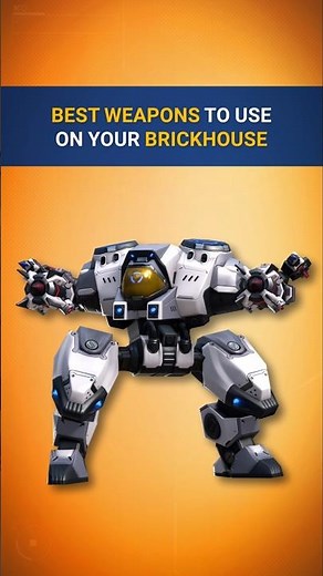 🧱 Become an UNSTOPPABLE WALL 🔨 | 🎮 Weapon Guide for BRICKHOUSE 💣 | Mech Arena #shorts