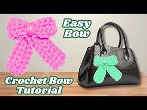 Easy Crochet Bow Keychain Tutorial for Beginners