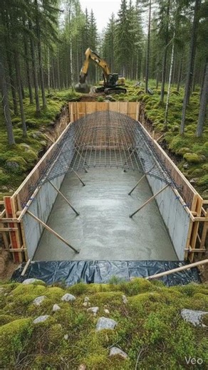 Secret Concrete Bunker Buried in the Forest #construction #bunker #forest