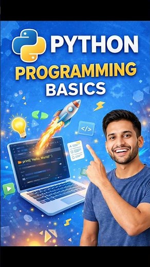 Python Programming Basics for Beginners | Learn Python from Scratch#shorts #pythonprogramming