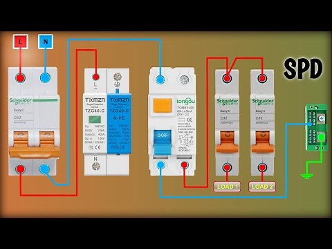 Single Phase Surge Protection Device Connection