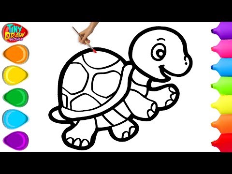 How To Draw a Cute Turtle | Easy Step By Step Tutorial