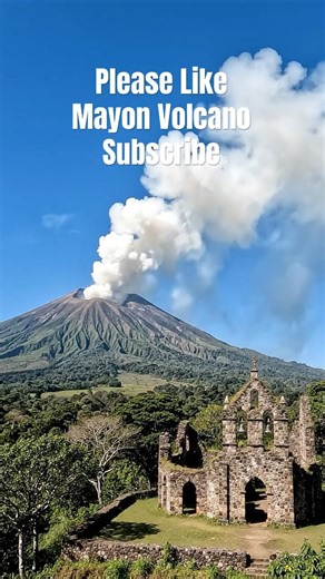 Mayon Volcano #nature #aivideo