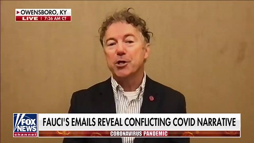 Fauci emails paint ‘disturbing picture’ of COVID narrative: Sen. Rand Paul