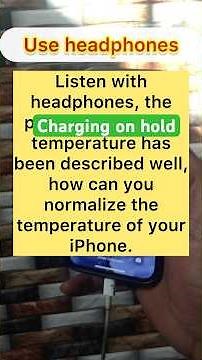  Charging on hold charging will resume when iphone  return to normal temperature