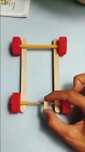 Amazing DIY Rubber Band Toy Car 🚗 | Popsicle Stick Science Toy | Easy DIY