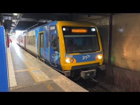 Metro X'Trapolis Departing Flinders Street Station to Frankston