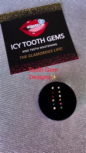 Tooth Gem Designs✨Easy to apply takes less than 15 min. Go check out our Etsy Shop! #diytoothgemkitathome #toothgems #gemsonteeth #teethwhitening #toothgemkit #SD #Etsy
