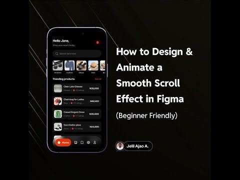 How to Design & Animate a Smooth Scroll Effect in Figma Beginner Friendly