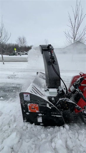Mini Snow Blower with a clean pass.