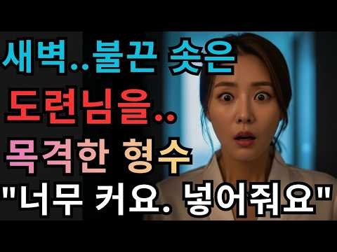 새벽에 시동생을 목격한 46세 형수 두 사람만 남겨진 집에서 19일간의 로맨스 황혼연애 노후지혜 실화사연 오디오북
