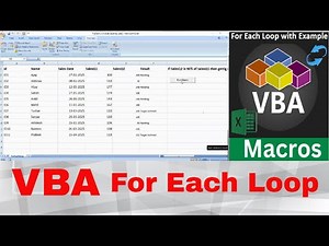 For Each Loop in VBA Hindi