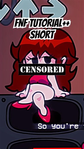 FNF TUTORIAL SHORT #fnf #fnfmod #girlfriend #animation