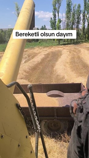 Harvesting Crops with a Combine Harvester
