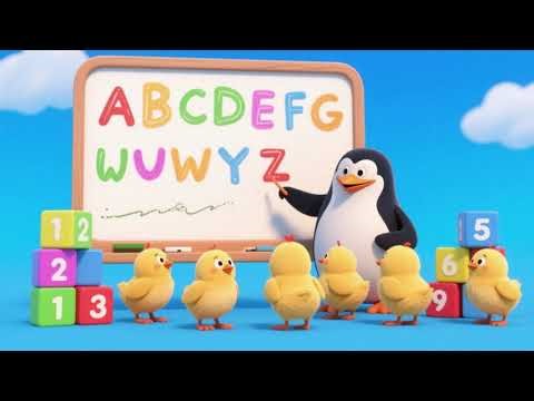 Count the Letters with Penguin 🐧🔤 | Fun ABC & Counting Song for Kids
