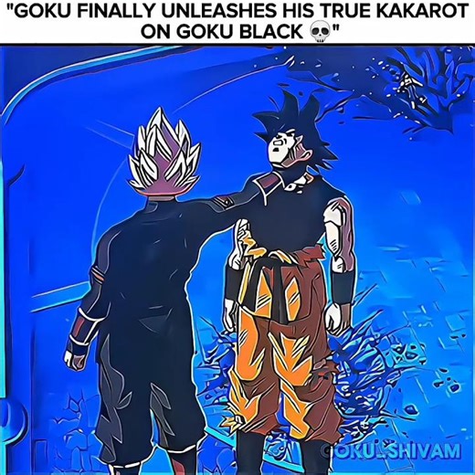 GOKU FINALLY UNLEASHES HIS TRUE KAKAROT ON GOKU BLACK ☠️ | #shorts #goku#dbz #dragoball