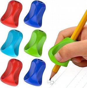 The Pencil Grip Pinch Ergonomic Grippers, 6 Count, Improves Handwriting, for Right- or Left-Handed Users