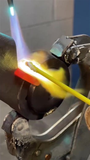 Brazing a Broken Feed Change Lever Section