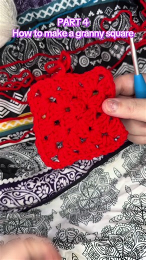 We have now reached part four of learning how to crochet a granny square part five is going to be up to you. Do you want to learn how you change colour? Do you want to learn how to do the HDC (half double crochet) TRC (triple crochet) SC (single crochet). Or start a new square and learn how to attach two granny squares together? please let me know #crocheting #crochet #grannysquare #crochetgrannysquare #teachingcrochet