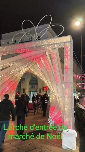The entrance arch to the Christmas market