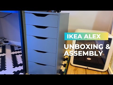 Ikea Alex Drawer Unit Unboxing & Seamless Assembly Guide! 🏠✨