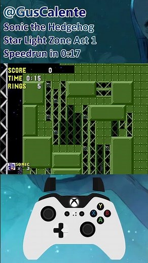 Sonic the Hedgehog - Star Light Zone: Act 1 #speedrun #shorts #sonicshorts #gameplay