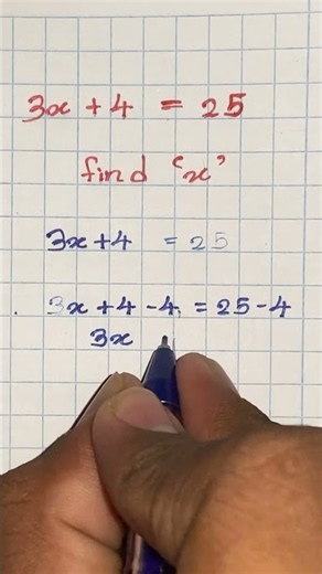 Finding "x" basic algebraic expression solving. #algebraicexpression #maths #mathstricks #shorts
