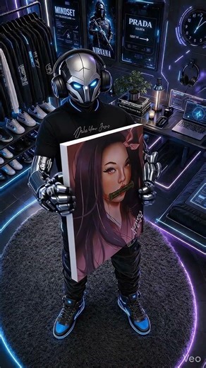 Nezuko From Demon Slayer Comes to Life From a Painting | Futuristic AI Art Transformation