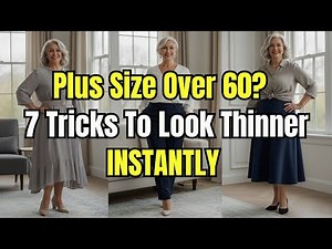 How to Look Thinner INSTANTLY - Fashion Tricks for Plus Size Women Over 60