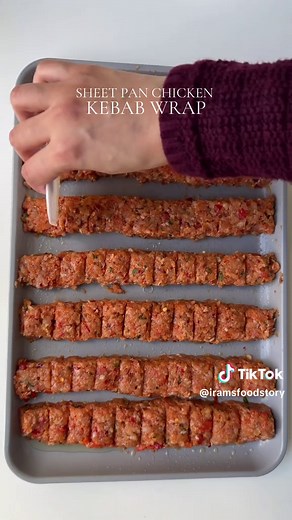 Delicious Sheet Pan Chicken Kebab Wrap Recipe