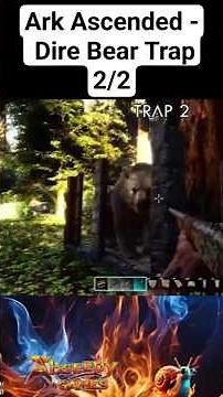 ASA - Easy Dire Bear Trap #arksurvivalascended #gaming #ark #TrapEverything #DireBear