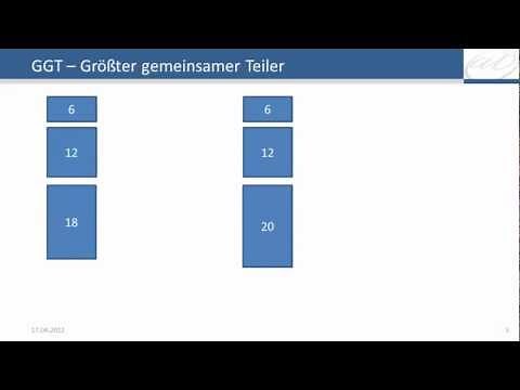 Excel - KGV und GGT - Kleinster gemeinsamer Vielfacher und größter gemeinsamer Teiler