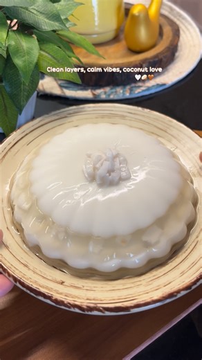 Nisha Ln Patro on Instagram: "Layered coconut jelly done right 🥥🤍 Made with coconut water, coconut milk & agar agar Soft, creamy, refreshing — with tender coconut in every bite ✨ ✨ Save this recipe & try it at home 💬 Would you try this layered version? ✨ Tips •Always boil agar agar fully or the jelly won’t set. •Agar sets at room temperature but tastes best chilled. •For layers, let the first layer semi-set before adding the next. (layered coconut jelly recipe, coconut water jelly with agar a