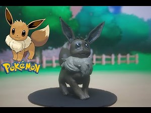 Sculpting eevee | Pokémon Clay Art