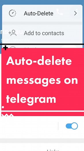 Auto-delete messages on telegram #telegram #messages #messaging #medounboxing