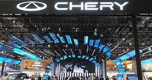 Shanghai,China-April 22nd 2023: Chery Automobile booth at Shanghai auto show (Shanghai International Automobile Industry Exhibition) . Chinese state-owned automobile manufacturer